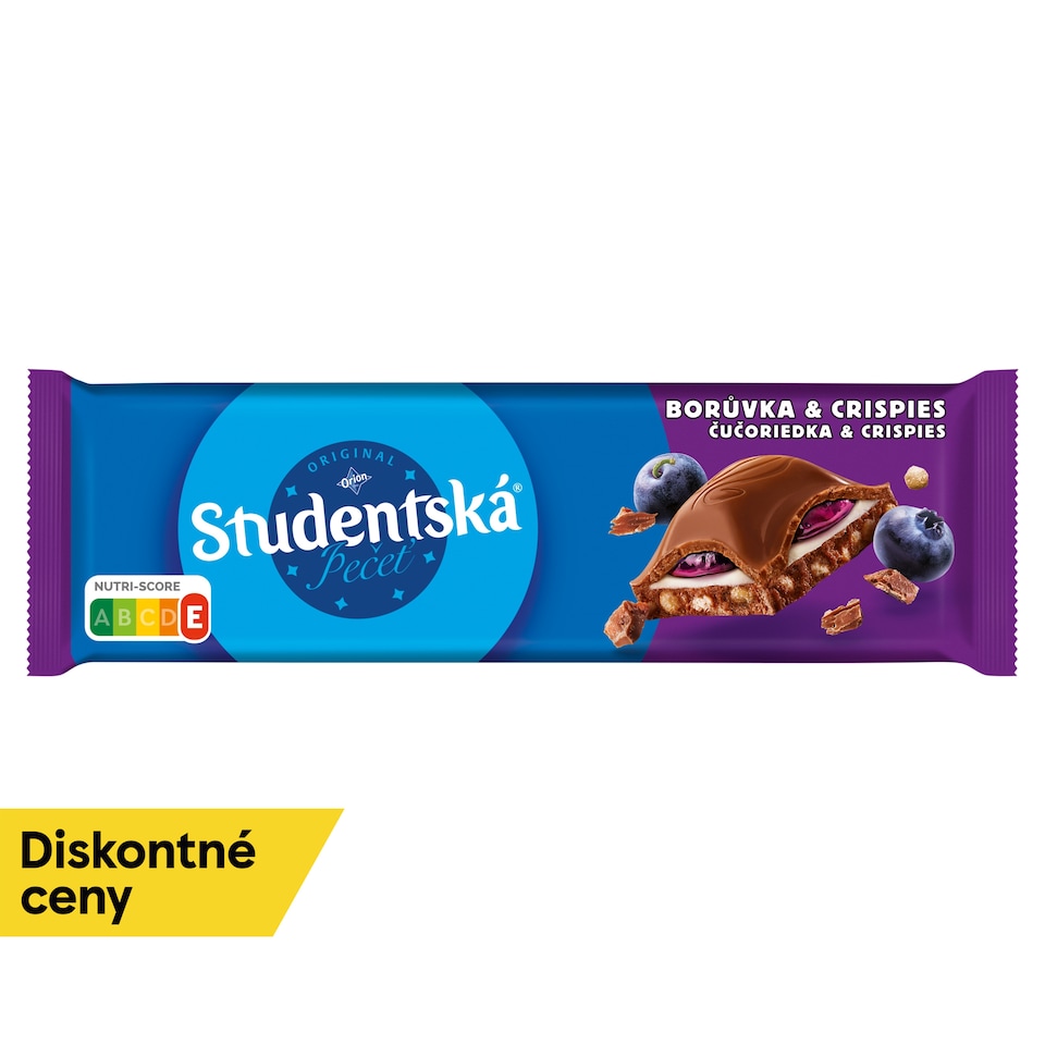 ORION Študentská pečať Milk Blueberry & Crispies 235 g