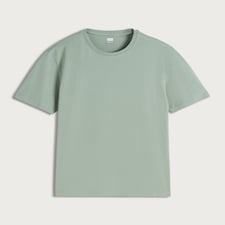 F&F Cotton Rich Crew Neck Slim Fit T-Shirt in Aqua