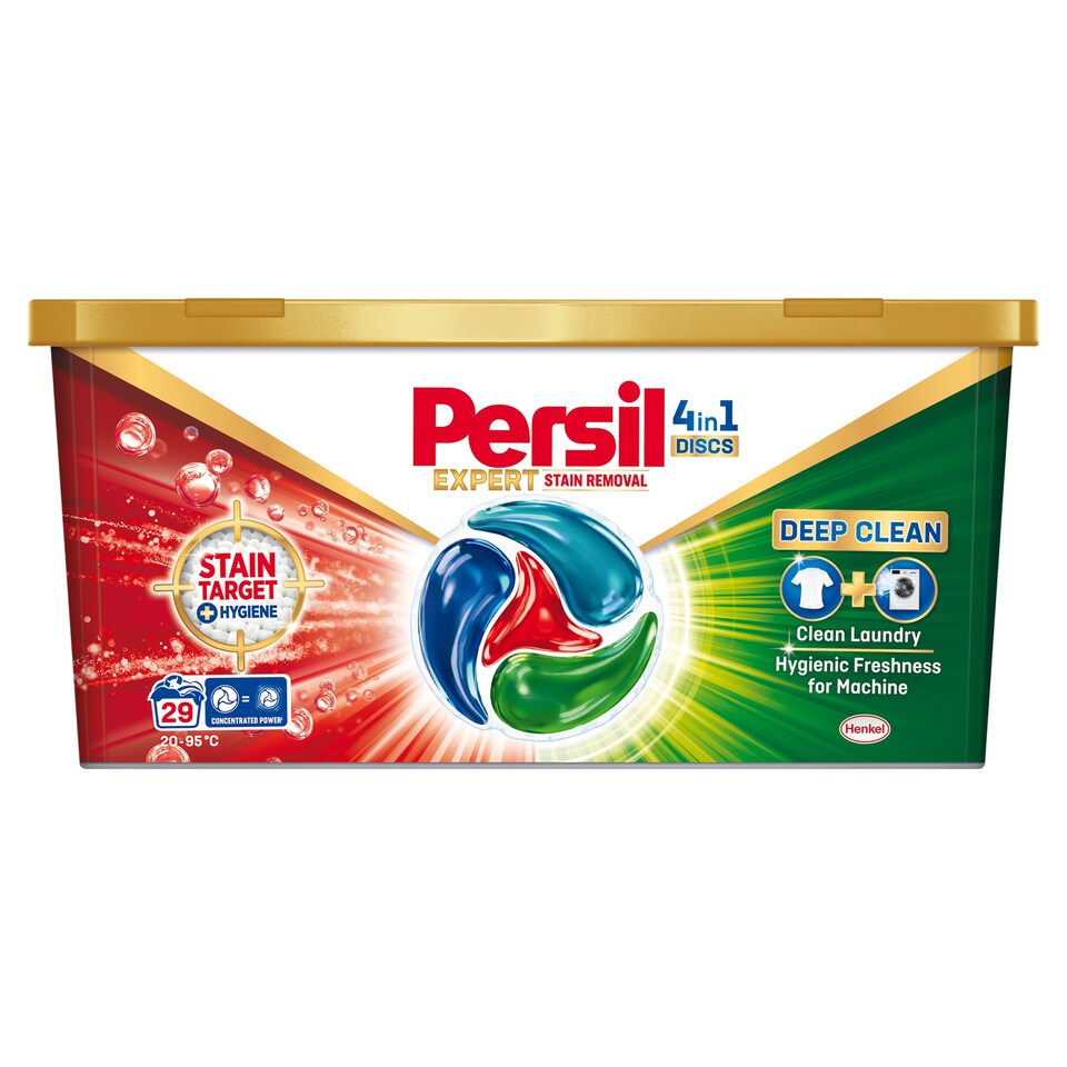 Persil Expert Stain Removal Discs Detergent Capsules for White and Light Clothes 29 Washes 493 g