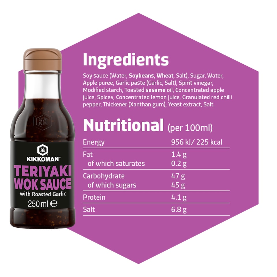 image 1 of Kikkoman Teriyaki Sauce & Garlic 250Ml