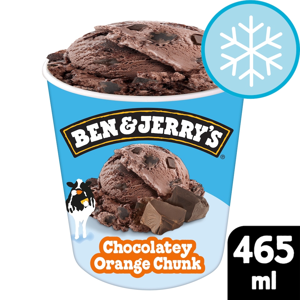 image 1 of Ben & Jerry's Chocolatey Orange Chunk 465ml Tub