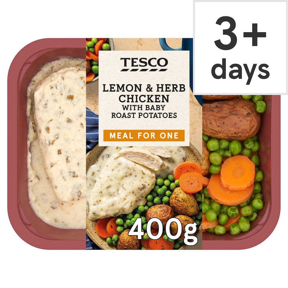 Tesco Lemon and Herb Chicken With Baby Roast Potatoes 400g