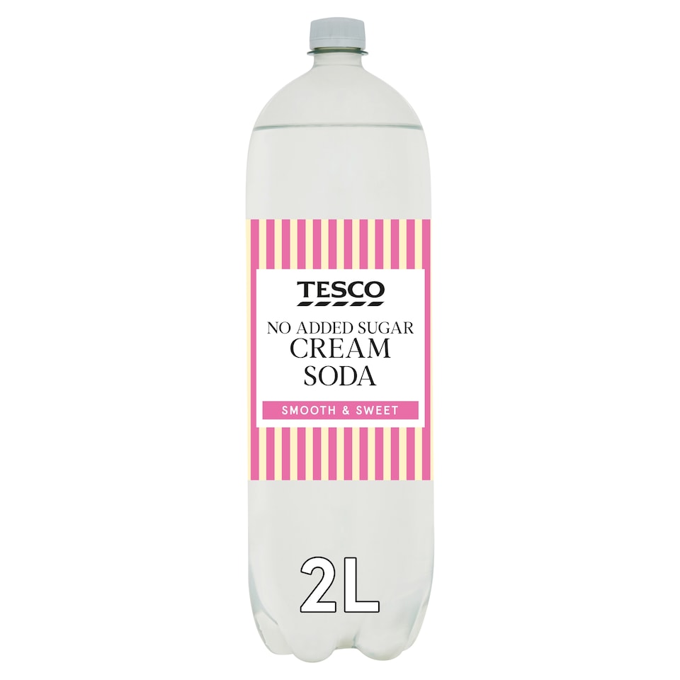 Tesco No Added Sugar Cream Soda 2L