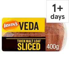 Irwin's Veda Malt Loaf Thick Sliced 400g