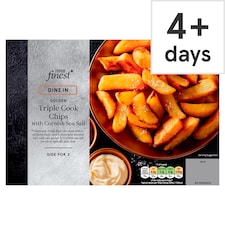 Tesco Finest Dine In Triple Cook Chips with Cornish Sea Salt 400g