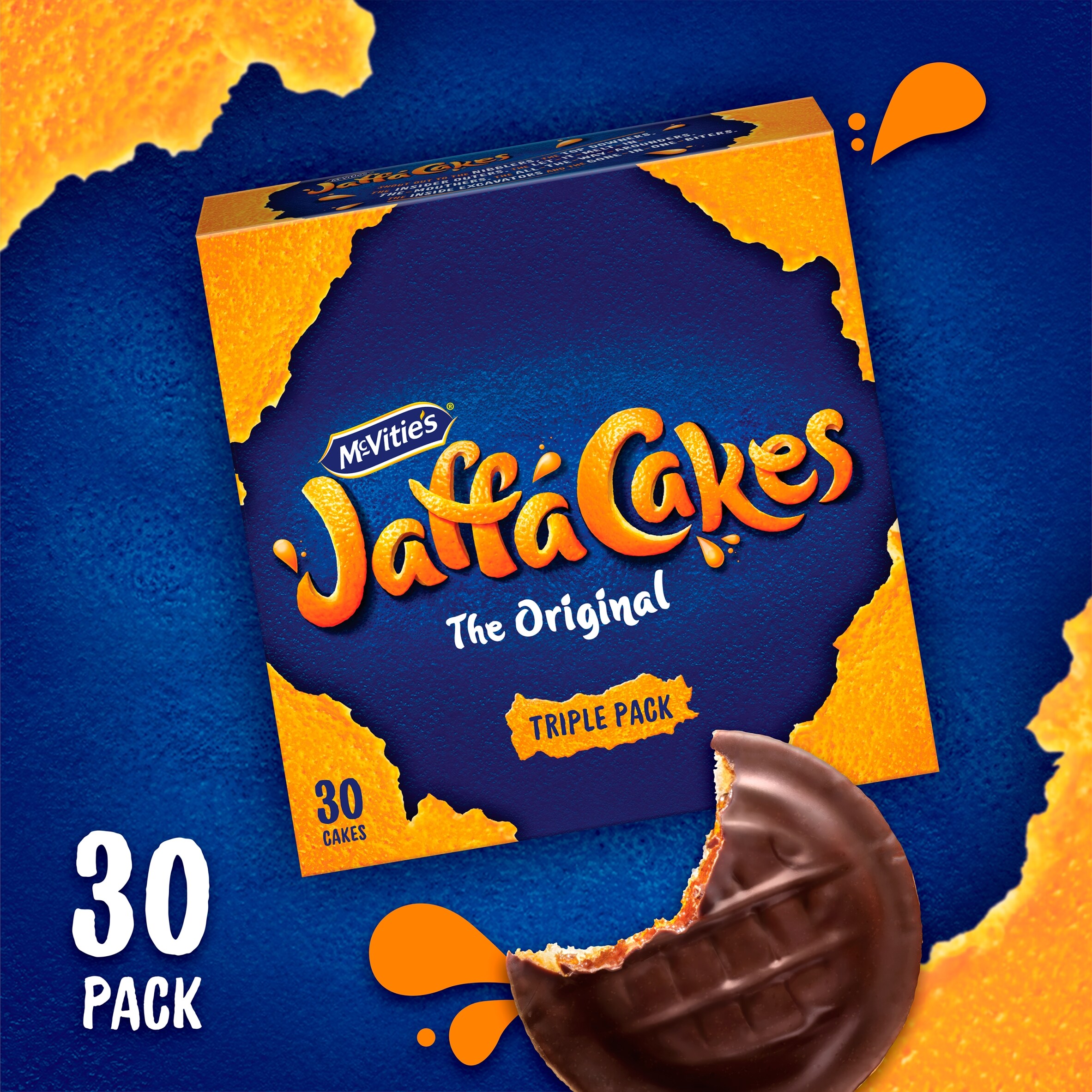 Mcvitie's Jaffa Cakes Triple Pack 30 Cakes - Tesco Groceries