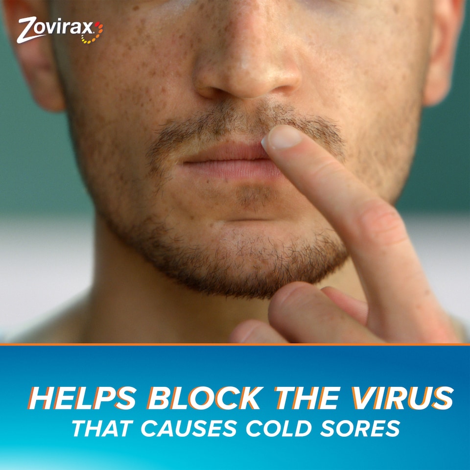 image 1 of Zovirax Cold Sore Treatment Cream Aciclovir Tube 2g