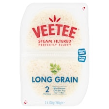 Veetee Heat & Eat Long Grain Rice Pot 2X130g