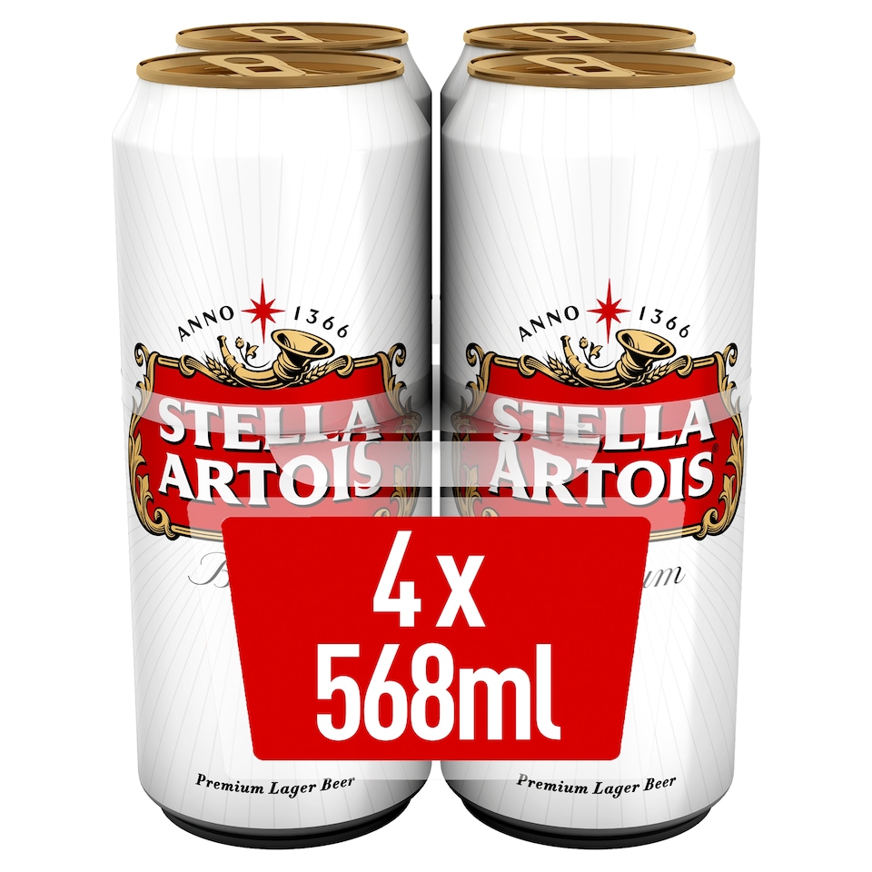 image 1 of Stella Artois 4 X 568Ml
