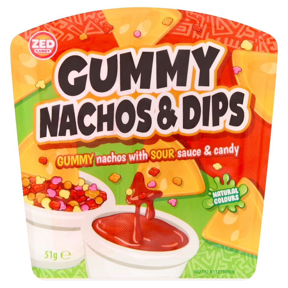 Zed Gummy Nachos and Dips 51g