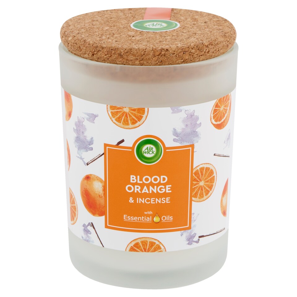 Air Wick Essential Oils Vérnarancs & Füstölő gyertya 185 g