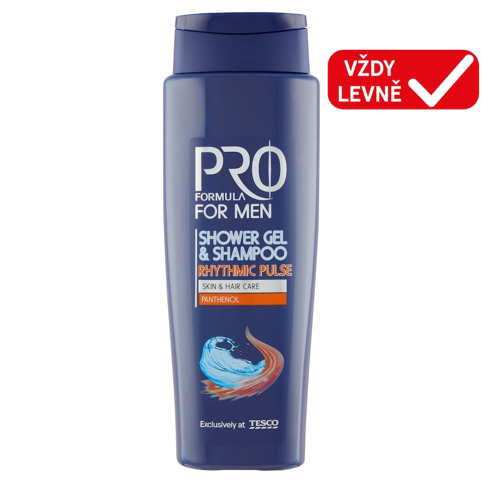 Tesco Pro Formula For Men Shower Gel & Shampoo Rhytmic Pulse 400ml