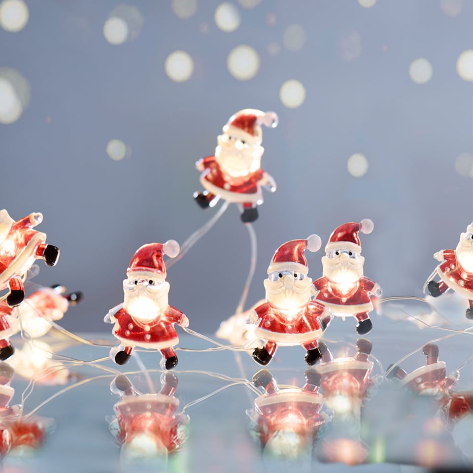 image 1 of Christmas Workshop 20 Micro LED Santa Christmas Lights