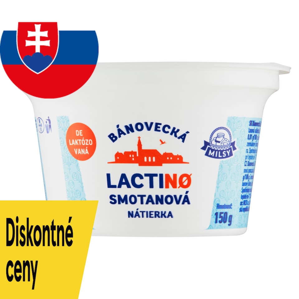 Milsy LactiNO Bánovecká smotanová nátierka 150 g