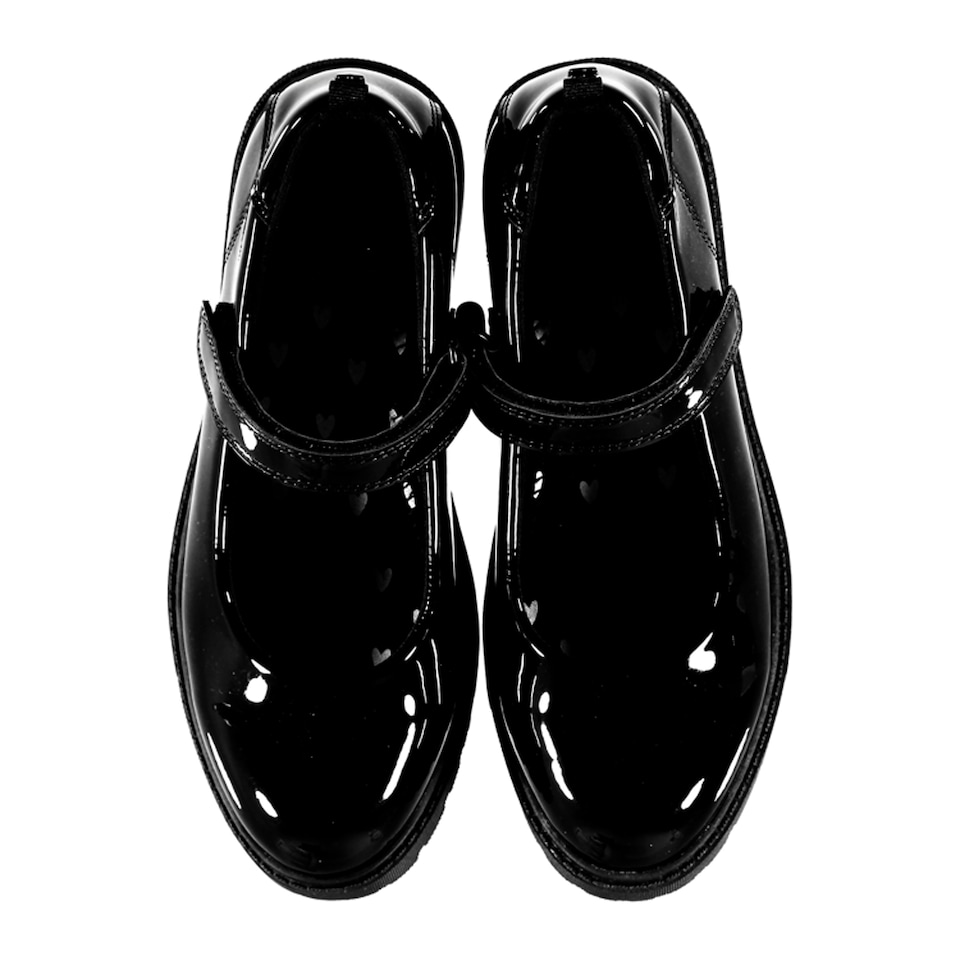 F&F School Girls Patent Mary Jane Shoes in Black