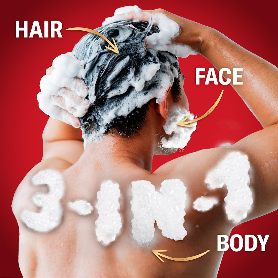 image 1 of Old Spice Whitewater Men’s 3-in-1 Wash, Shower Gel & Shampoo 1000ml
