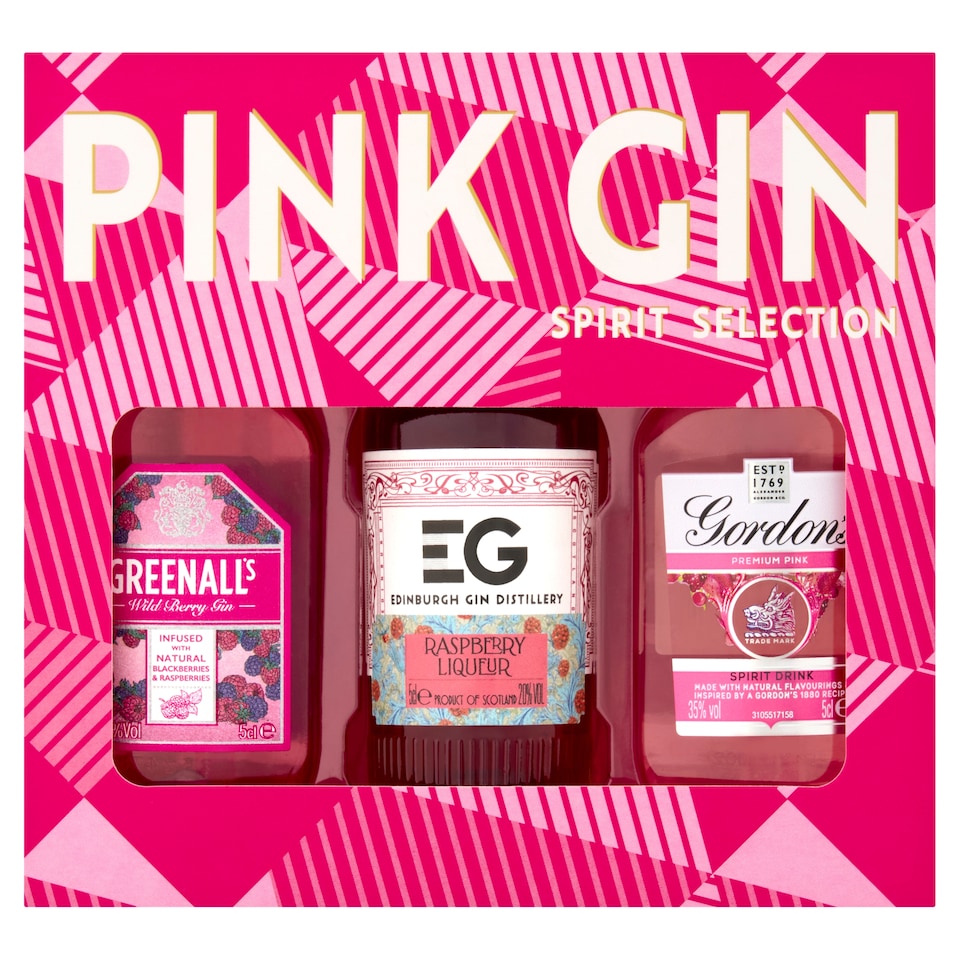 Beams The Pink Gin Collection 3 x 5cl Gift Set