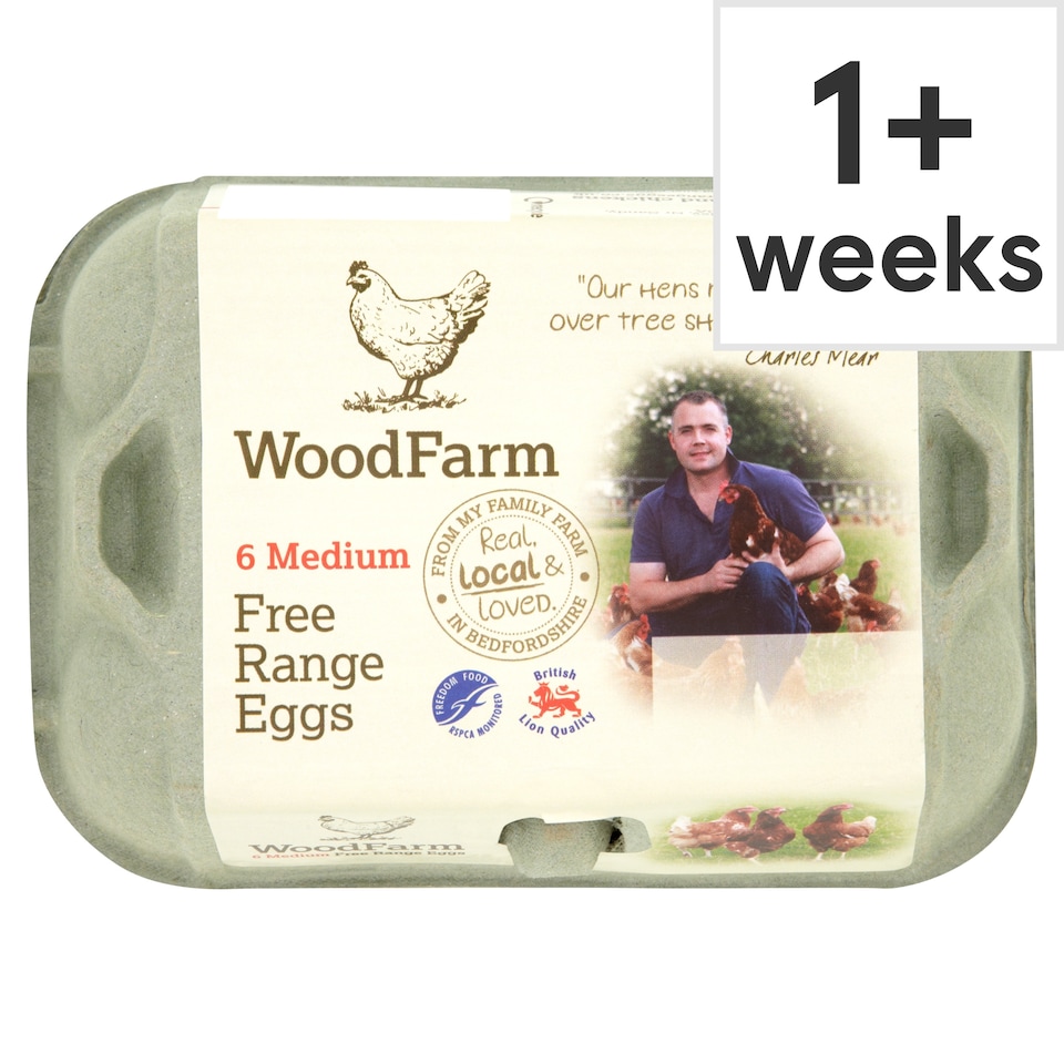 WoodFarm Free Range Eggs 6 Medium