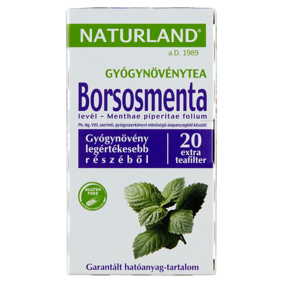 Naturland borsosmentalevél gyógynövénytea 20 filter 30 g  1. kép