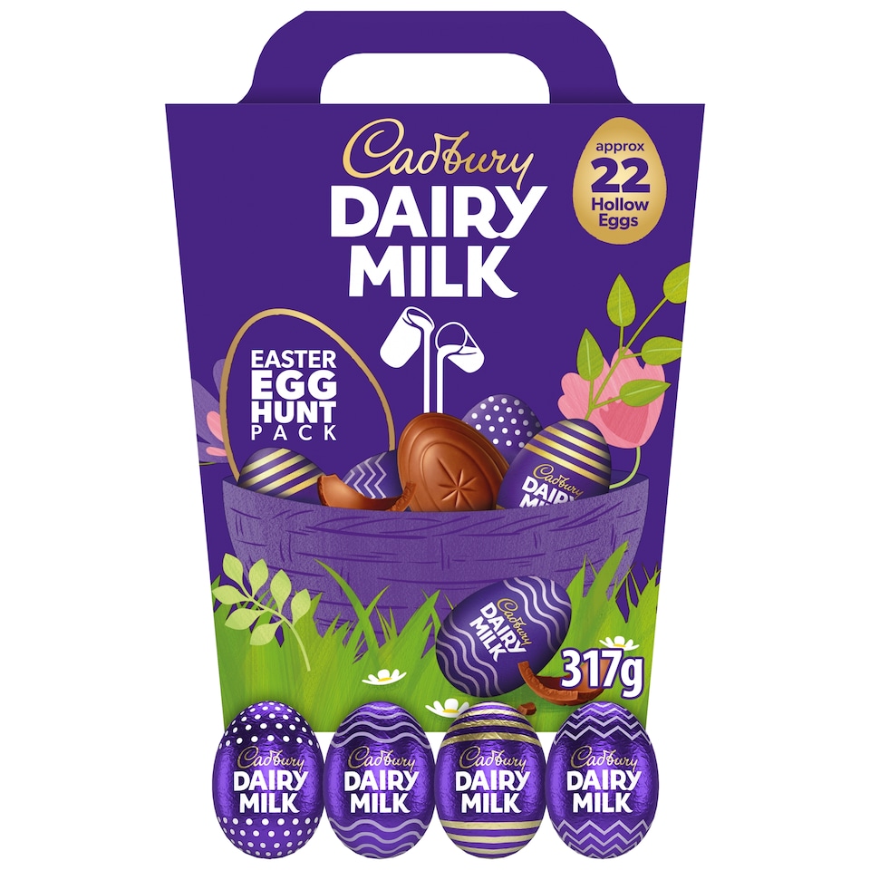 image 1 of Cadbury Dairy Milk Chocolate Easter Egg Hunt 317G