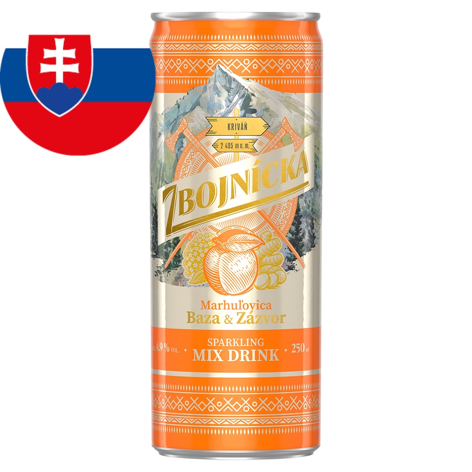 Zbojnícka Apricot Brandy Elderberry & Ginger 250 ml