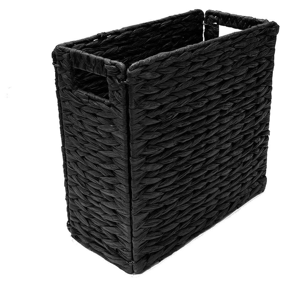 image 1 of F&F Home Black Toilet Roll Basket