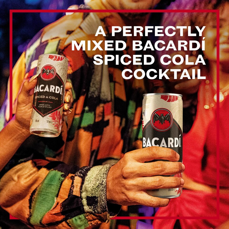 image 1 of Bacardi Spiced & Cola 250Ml