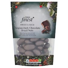 Tesco Finest Belgian Dark Chocolate Brazil Nuts 225G