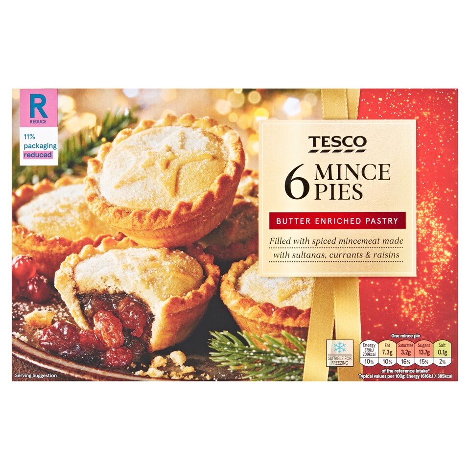 Tesco Mince Pies 6 Pack