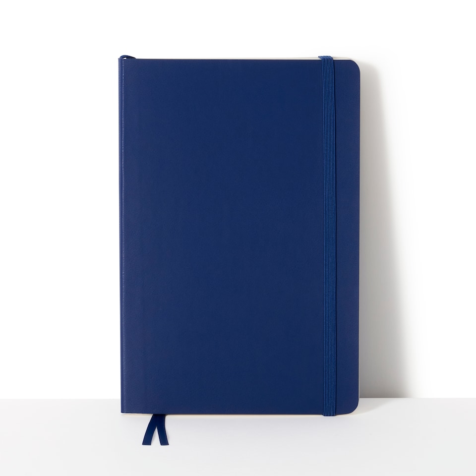 image 1 of Paperchase Agenzio Medium Midnight Ruled Notebook 