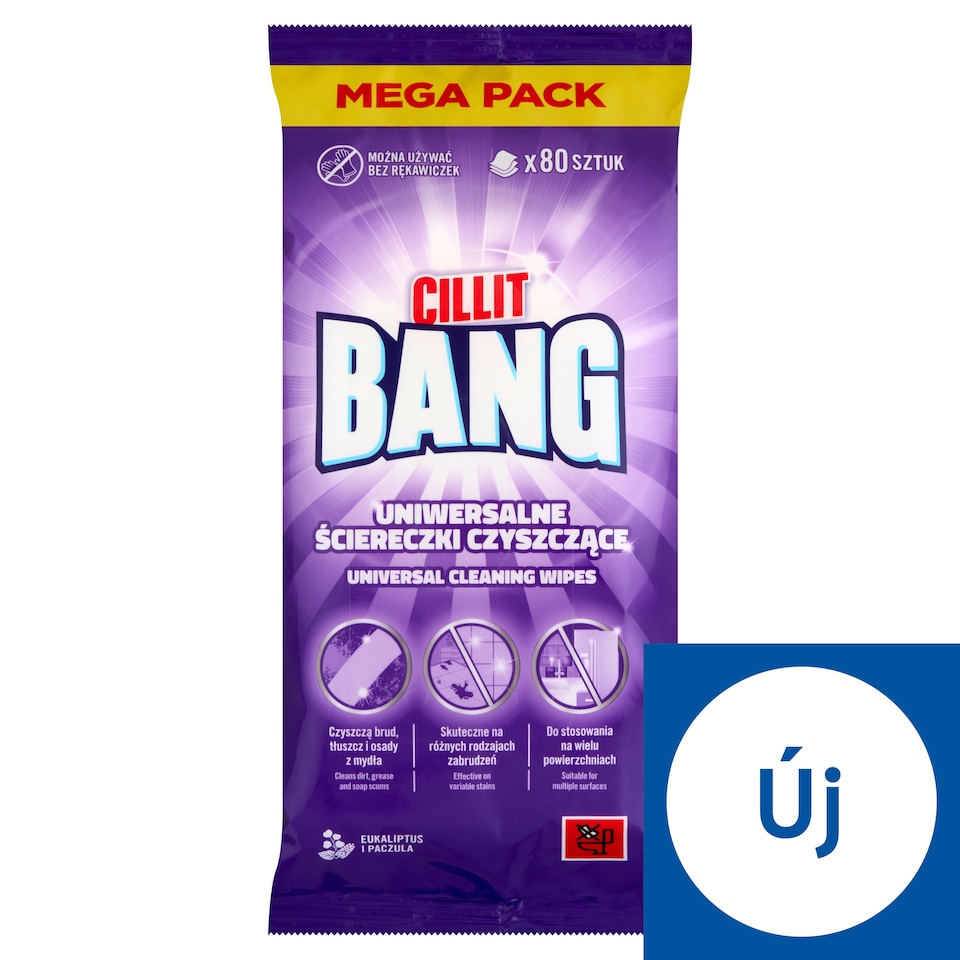 Cillit Bang univerzális tisztítókendők 80 db  1. kép