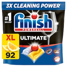 Finish Ultimate All In One Dishwasher Tablets Lemon x92 1186.8g