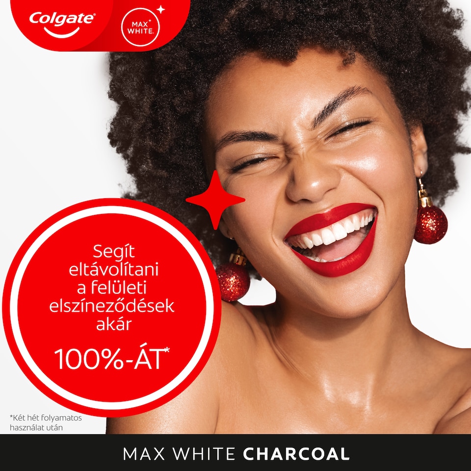 Colgate Max White Charcoal fogfehérítő fogkrém 75 ml  1. kép