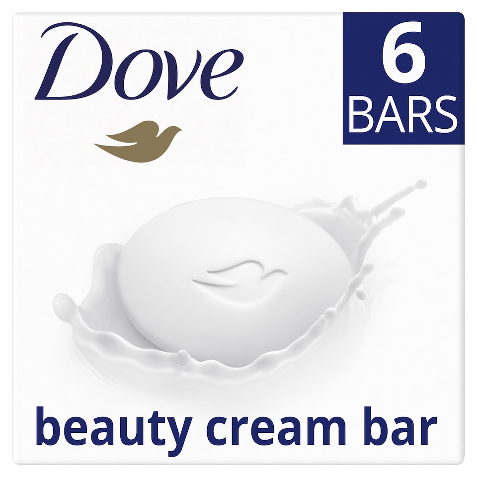 Dove Original 3-in-1 Beauty Bar Hand Soap 6x90g