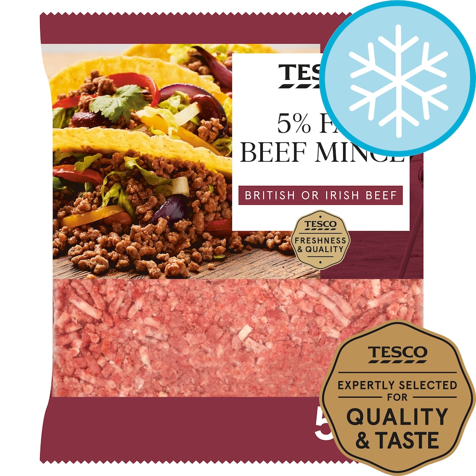 Tesco 5% Fat Beef Mince 500g
