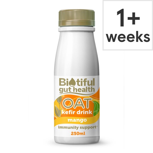 Biotiful Oat Kefir Mango Drink 250Ml Tesco Groceries