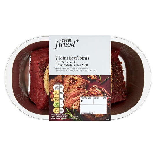 Tesco Finest 2 Mini Beef Rump Joints 323G Tesco Groceries