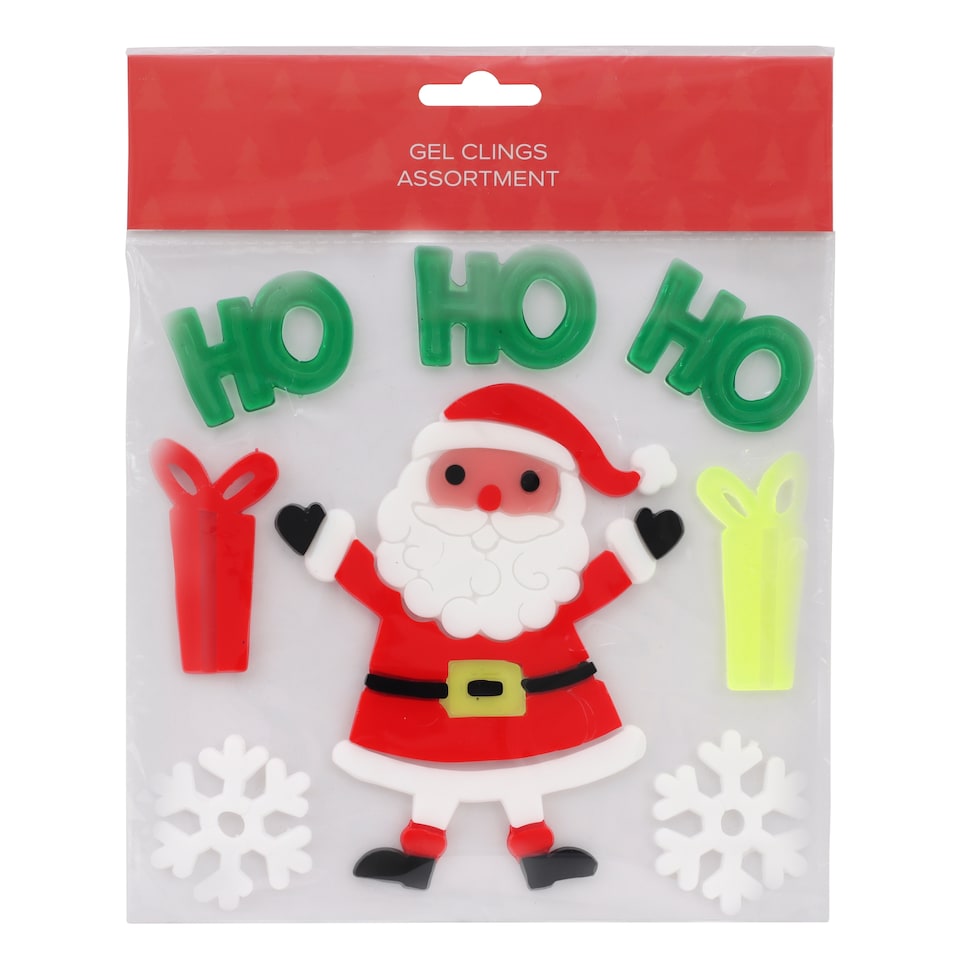image 1 of Christmas Gel Clings Assortment
