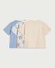 image 2 of F&F Baby 3-Pack Pure Cotton Bear T-Shirts in Neutral