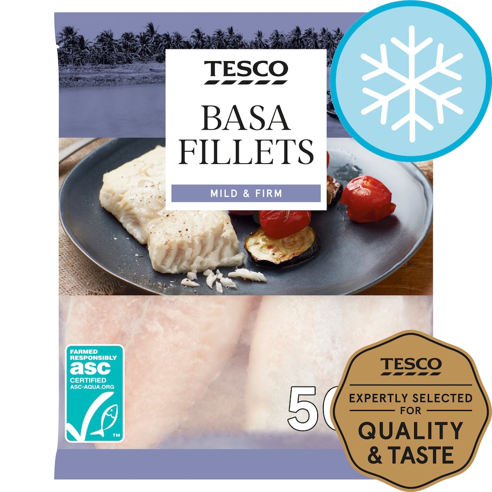 Tesco Basa Fillets 500G