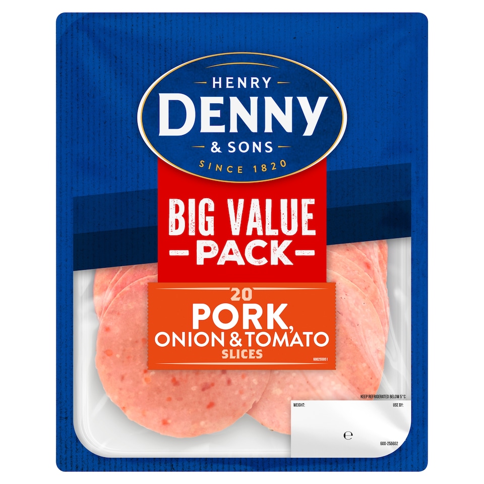 Denny Big Value Pack Pork, Onion & Tomato Slices 245g