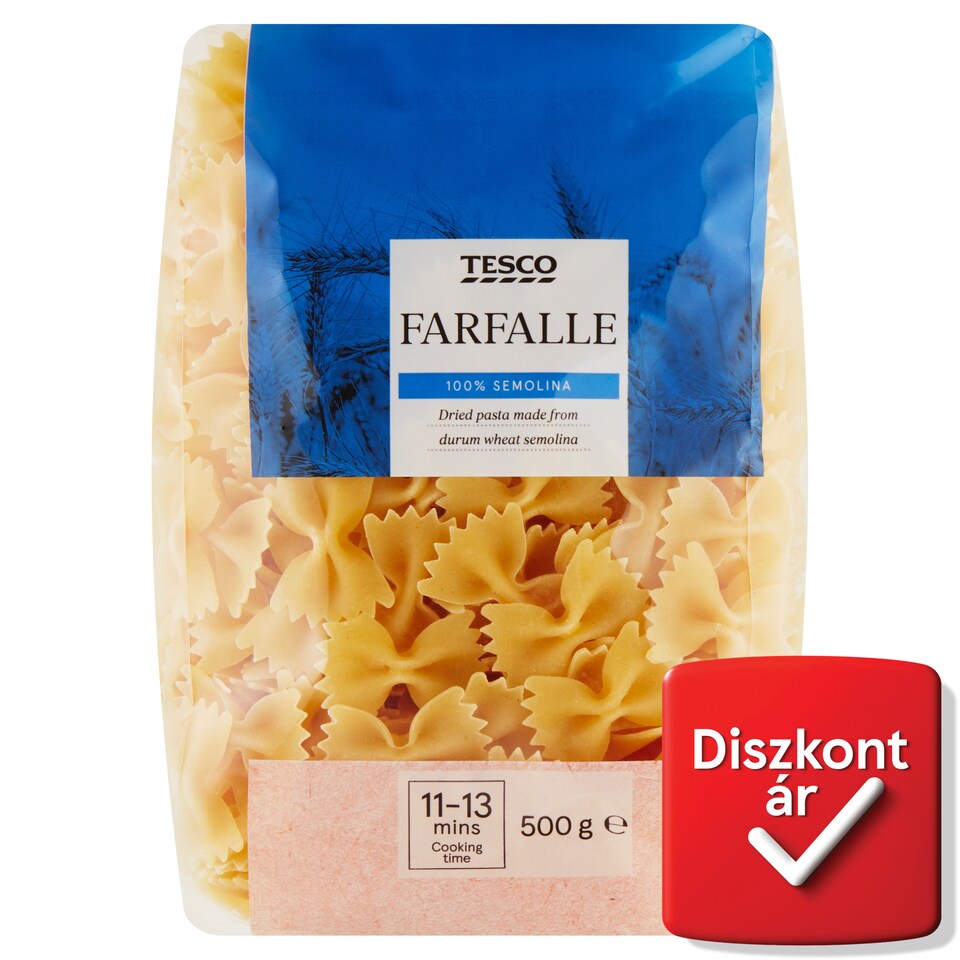 Tesco Farfalle durum száraztészta 500 g