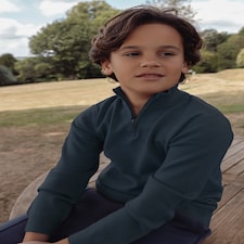 F&F x Samantha Faiers Knitted Half Zip Jumper in Navy