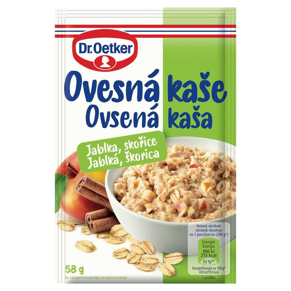 Dr. Oetker Porridge Apples, Cinnamon 58 g
