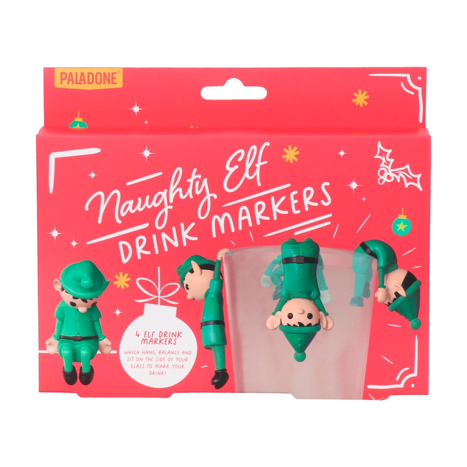 image 1 of Paladone Naughty Elf Drink Markers