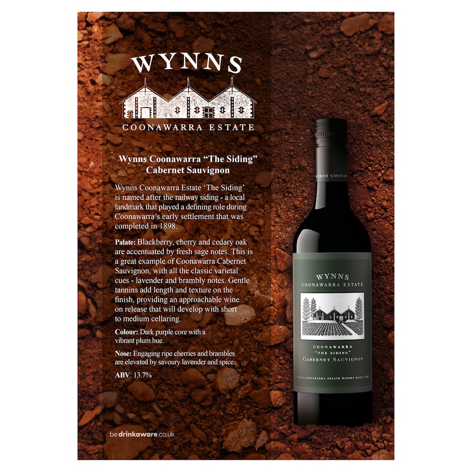 image 1 of Wynns The Siding Cabernet Sauvignon 750Ml
