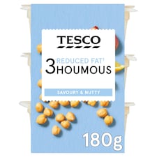 Tesco Reduced Fat 3 Houmous Stacker 180G