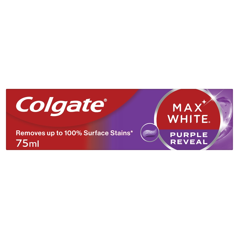 image 1 of Colgate Max White Purple Reveal Toothpaste 75 ml