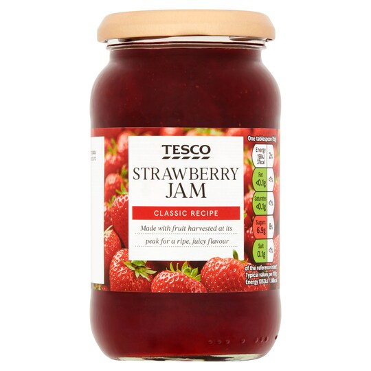 Tesco Strawberry Jam 454G Tesco Groceries