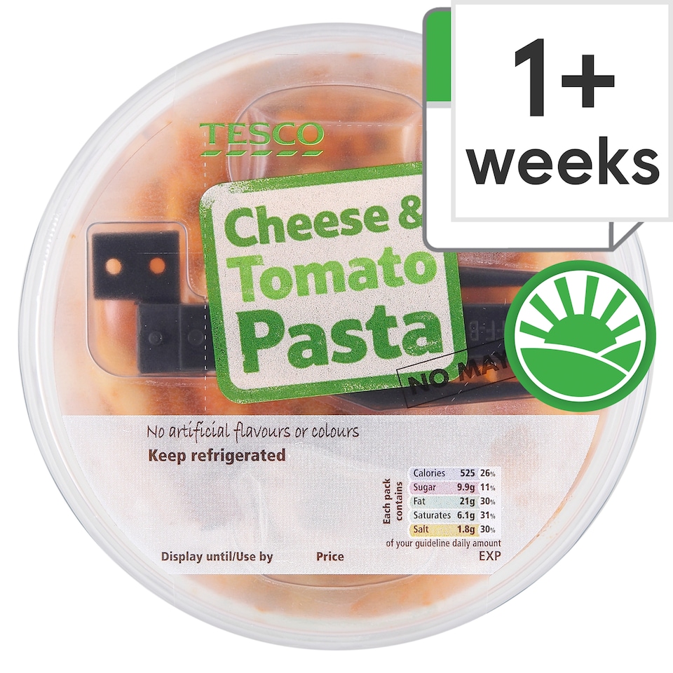 Tesco Cheese & Tomato Pasta 300G